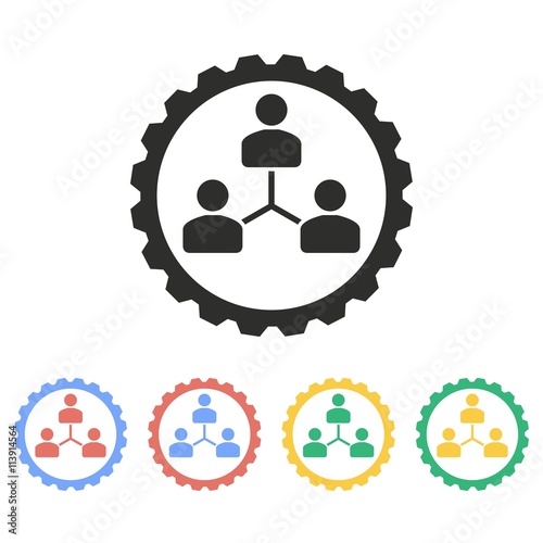 Human interaction - vector icon.