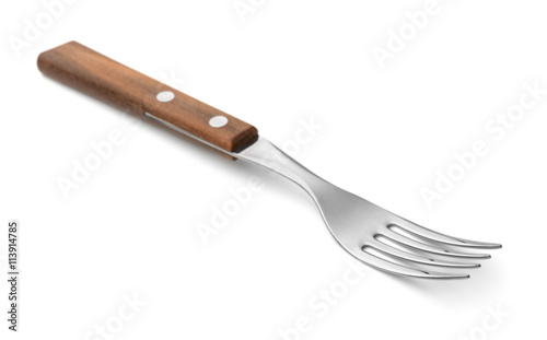 Fork with wooden handle