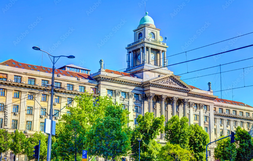HDR IMAGE Building a public company Serbian Railways