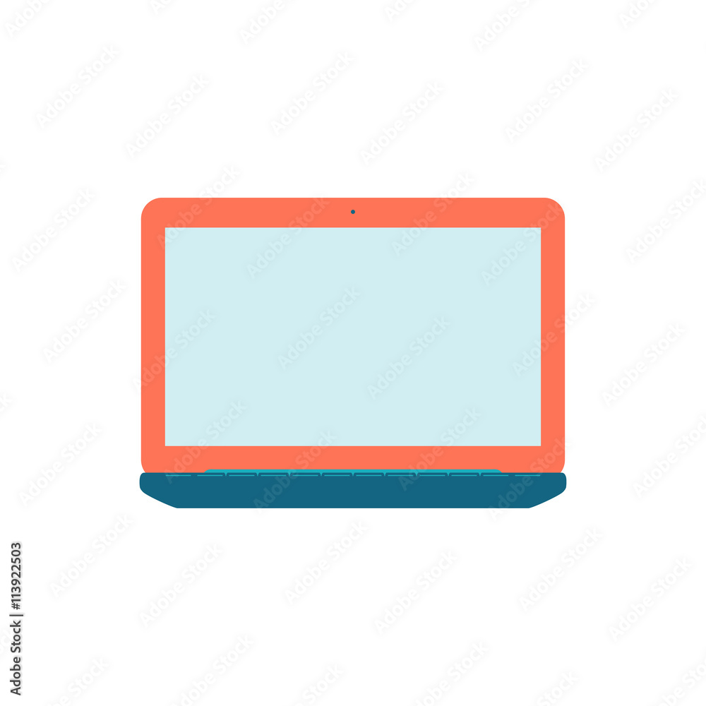 Vector Laptop with blank Screen. Vector Laptop with blank Screen.
