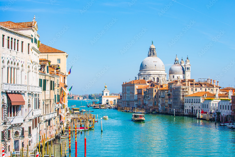 The Blue sky at Venice Canal in Italy