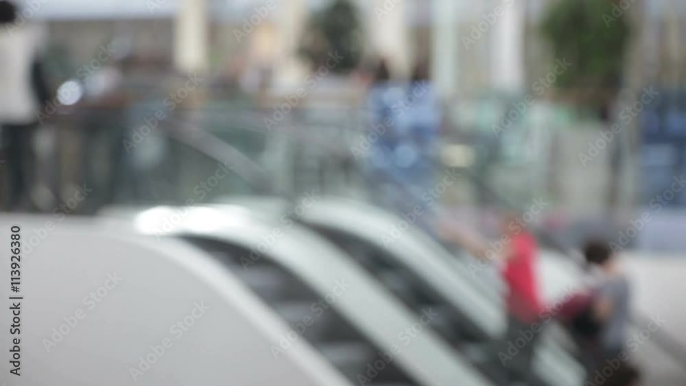People in blur at the store People in blur at the store