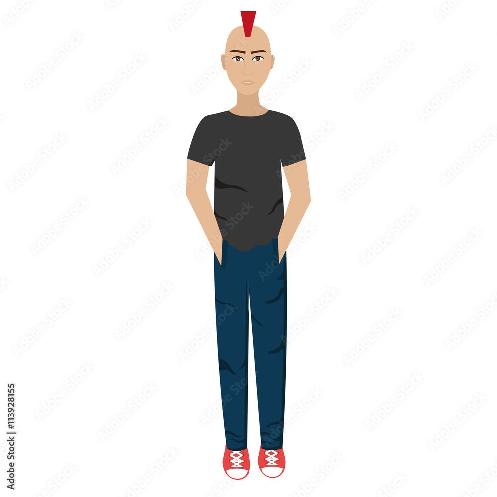 avatar man wering colorful clothes over isolated background,hipster concept,vector illustration avatar man wering colorful clothes over isolated background,hipster concept,vector illustration