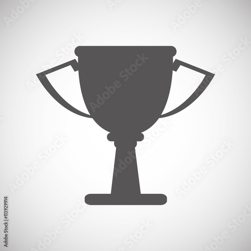 Winner design. Success icon. Flat illustration, vector graphic
