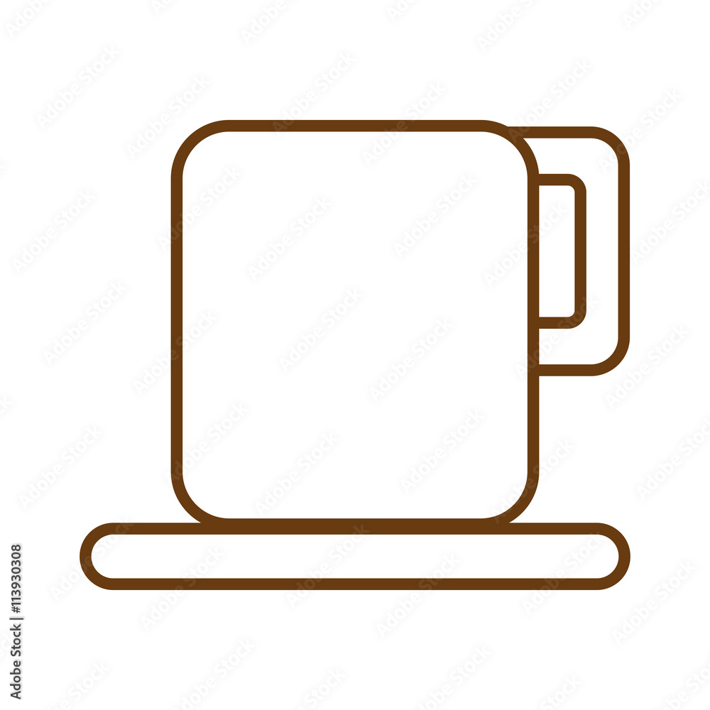 white cup of coffee front view over isolated background,vector illustration white cup of coffee front view over isolated background,vector illustration