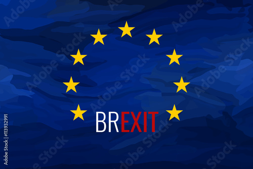 Brexit Flag Background Grap...