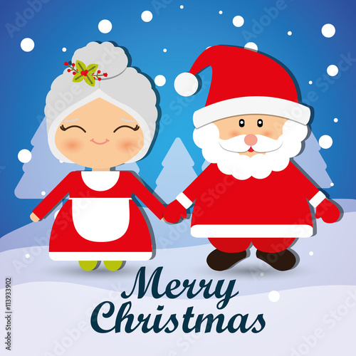 Merry christmas card design