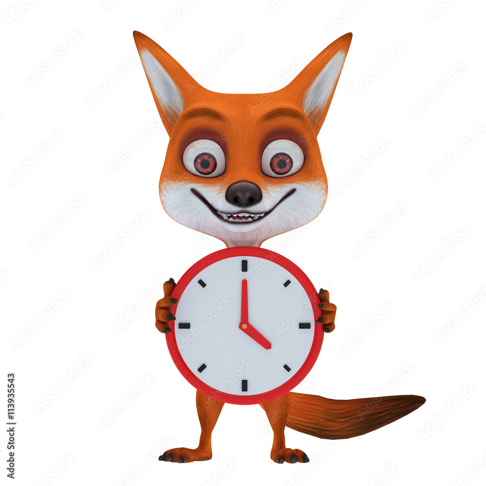 Obraz premium red fox with pose time