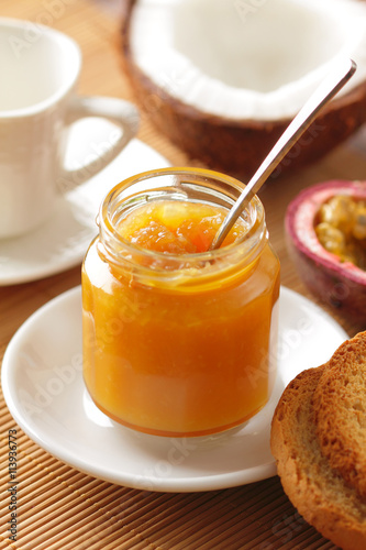 Coconut and passion fruit jam