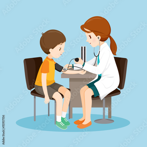 Woman Doctor And Patient Blood Pressure Measuring, Medical, Physician, Hospital, Checkup, Patient, Healthy, Treatment, Personnel