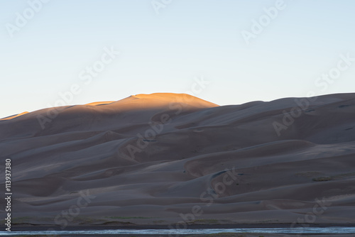 First Light Hits the Dunes