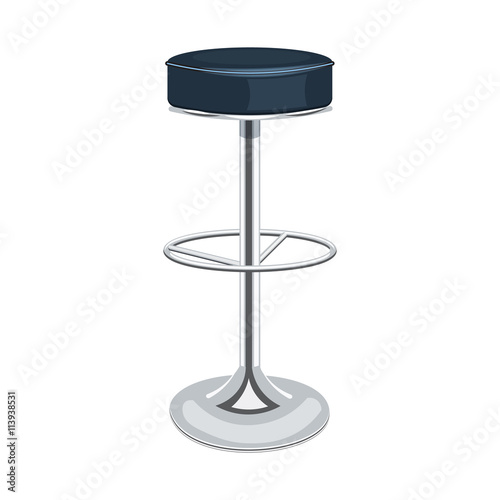 Bar chair vector illustration isolated on white background