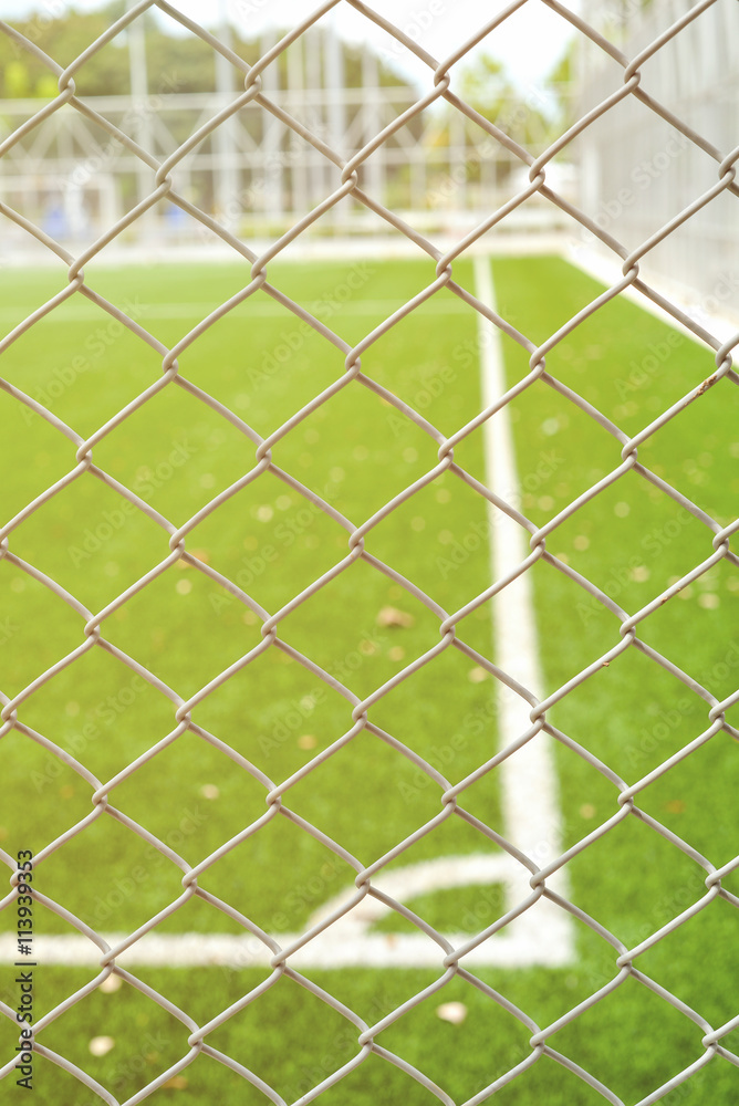Concept about Soccer certain groups is not accessible - soft focus Concept about Soccer certain groups is not accessible - soft focus