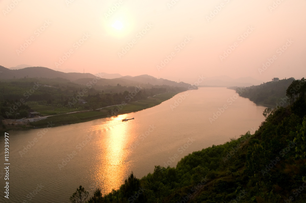 Perfume River (Song Huong), Hue, central Vietnam