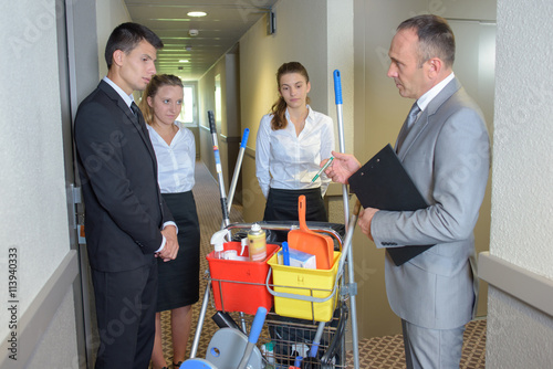 Foto cleaning team