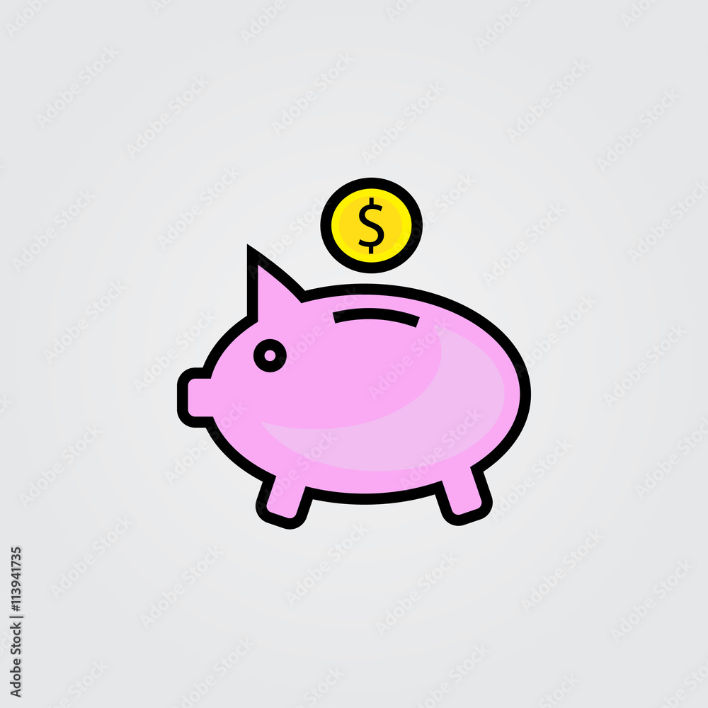 piggy bank icon piggy bank icon