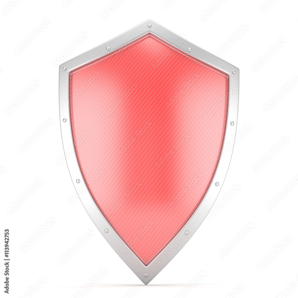 shield icon on white. 3d rendering. shield icon on white. 3d rendering.