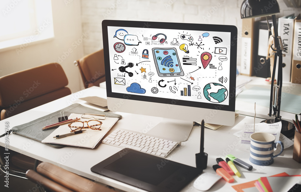 Social Media Networking Communication Connecting Concept Social Media Networking Communication Connecting Concept