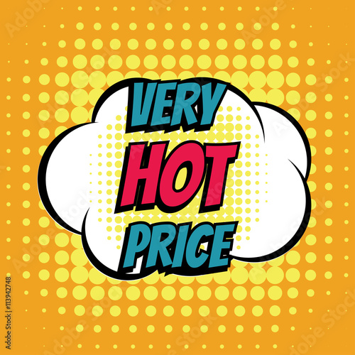 Very hot price comic book bubble text retro style