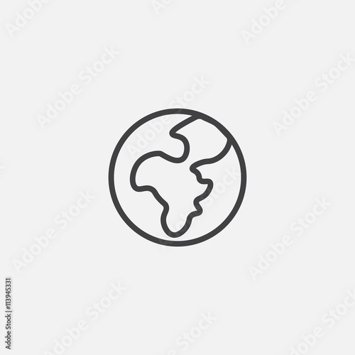 earth globe icon