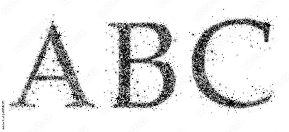 three uppercase letters of the alphabet three uppercase letters of the alphabet