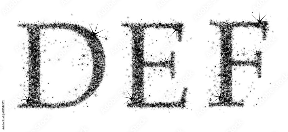 three uppercase letters of the alphabet three uppercase letters of the alphabet