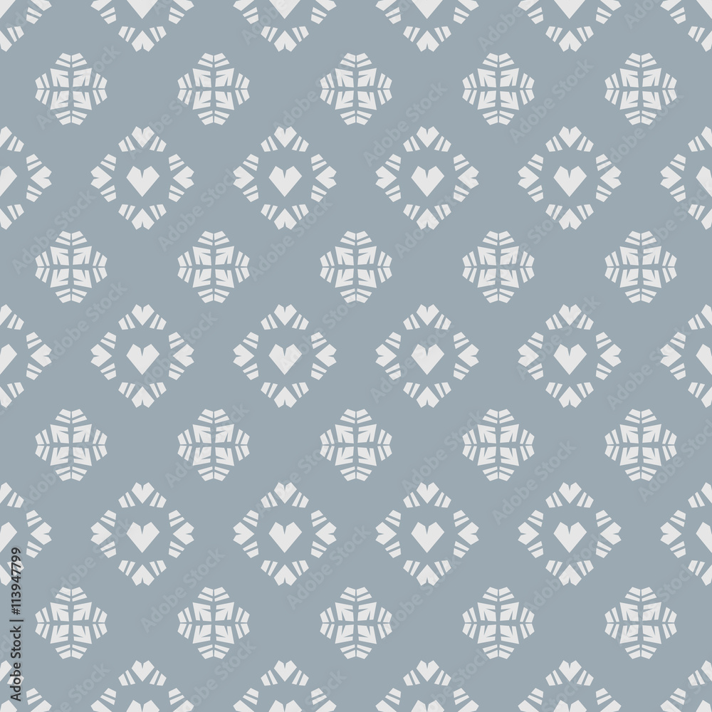 Seamless pattern heart tile on blue background Seamless pattern heart tile on blue background