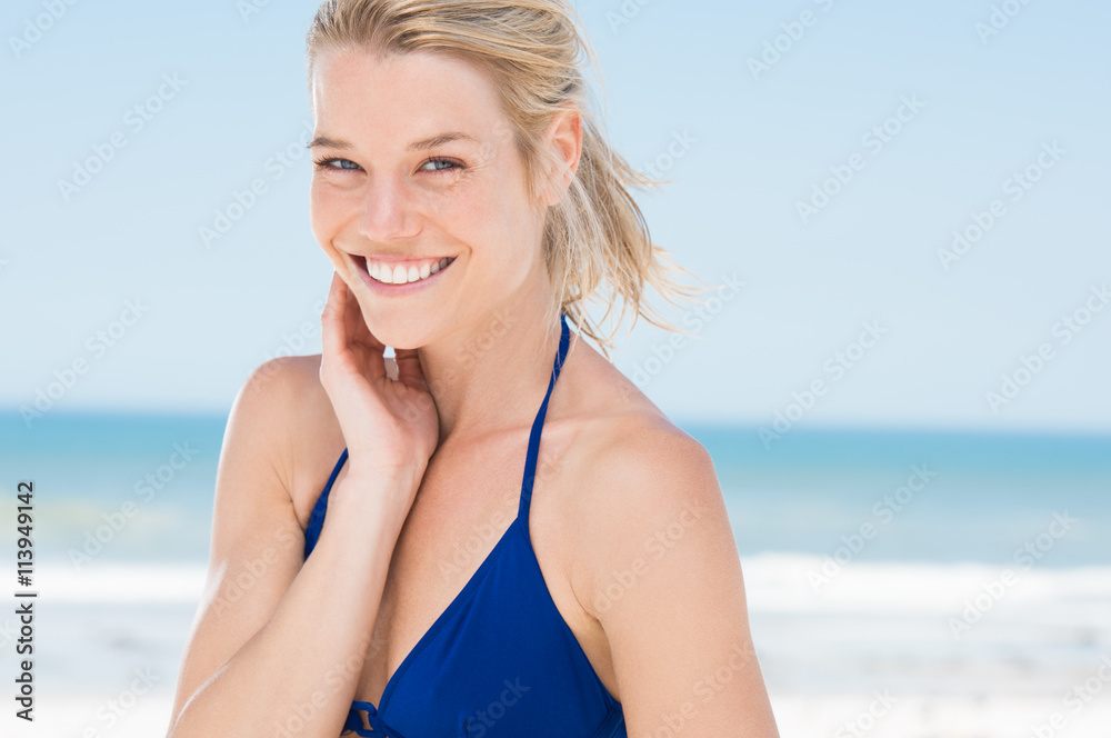 Beautiful woman at beach