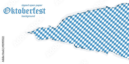ripped open paper German Oktoberfest