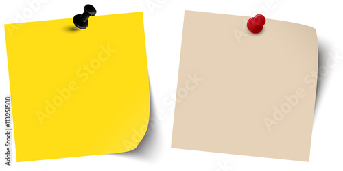 two little sticky papers