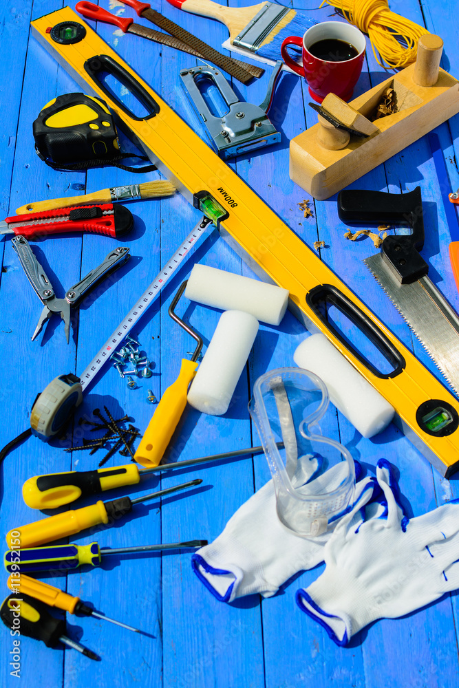 Fototapeta premium tools builder equipment