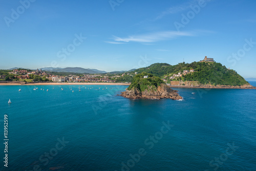 Bay of San Sebastian from Monte Urgull, Basque Country (Spain)