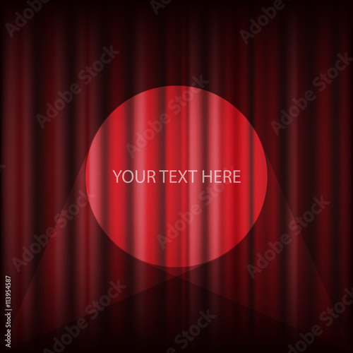Red cinema or theater curtain vector eps 10