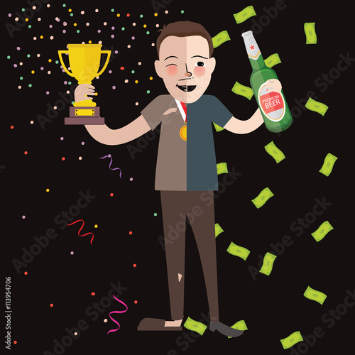 contradiction rich enjoy his money while poor people work hard and get appreciate