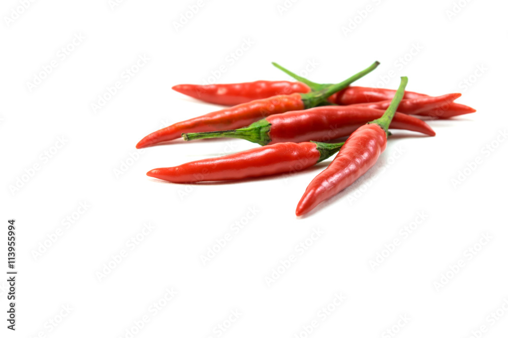 group of chilli peppers on white background isolated group of chilli peppers on white background isolated