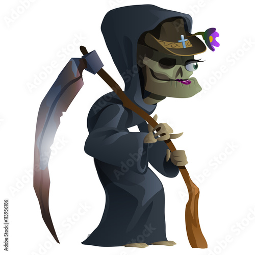 Old female skeleton, the grim Reaper