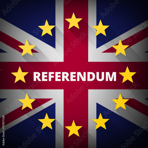 Brexit referendum Great Britain leave European union concept illustration