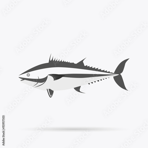 Fish Icon Design Flat Isolated