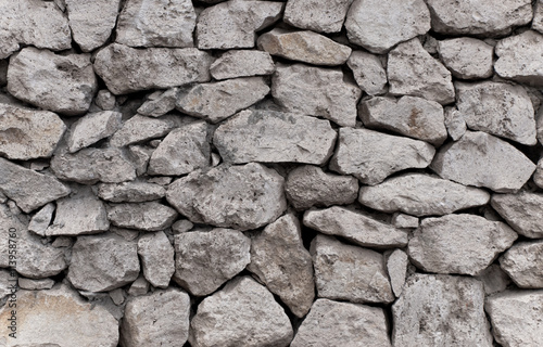 Wall made from sandstone bricks