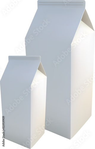 Cardboard pack for milk products
