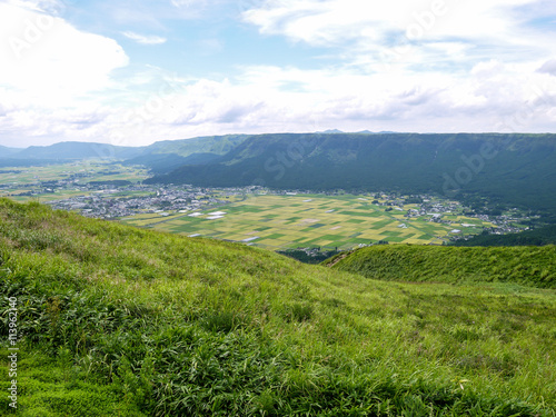 阿蘇盆地の水田