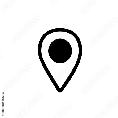 Map point simple icon