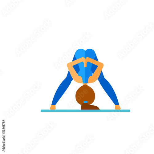 Prasarita Pose Icon