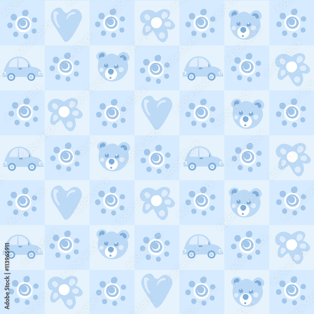 Pattern background for baby boy Pattern background for baby boy