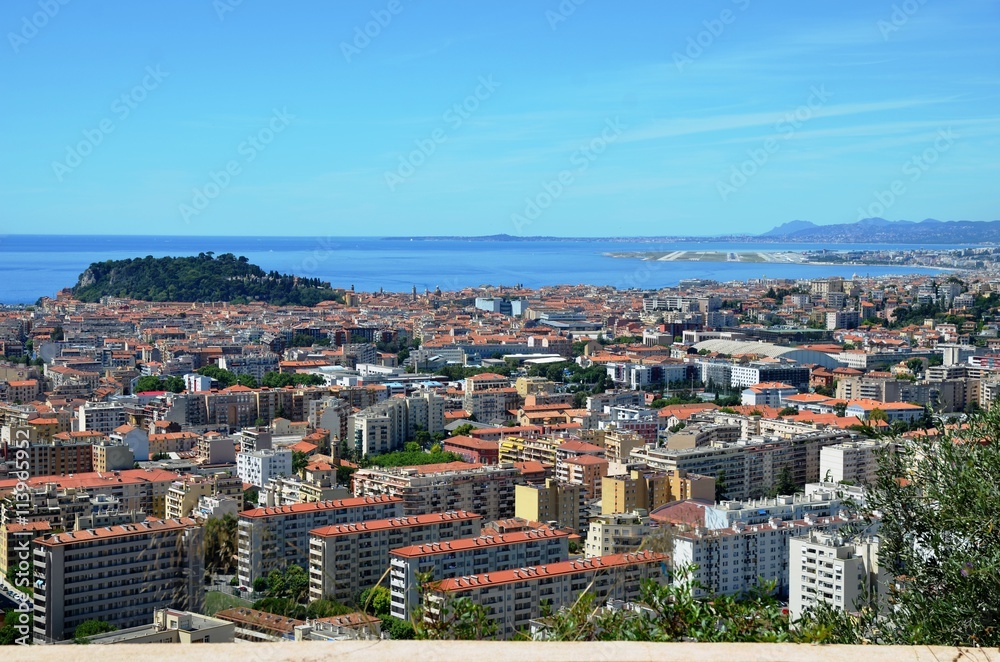 Fototapeta premium Nice Riquier et Méditerrannée
