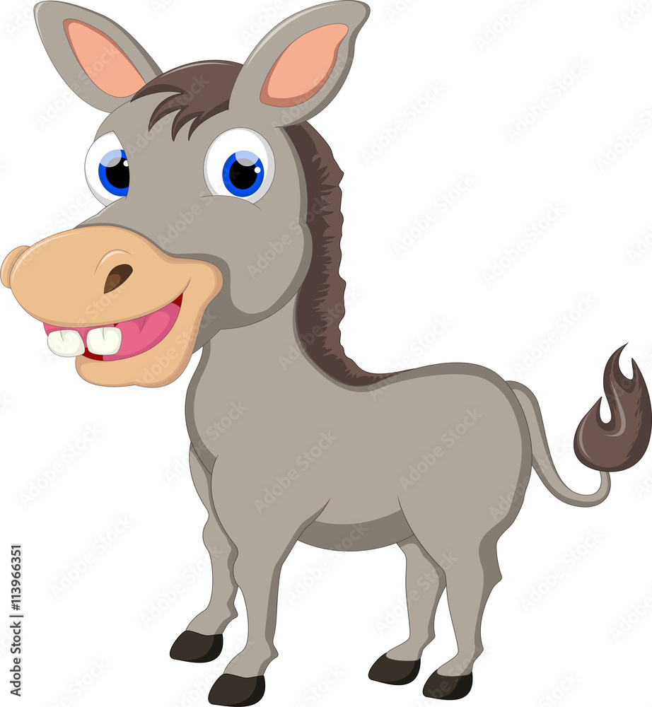 Funny Donkey Cartoon For you design