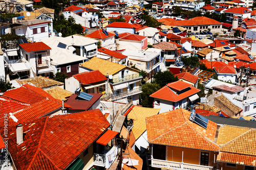 Red roofs in Parga, Greece, Sept. 2014