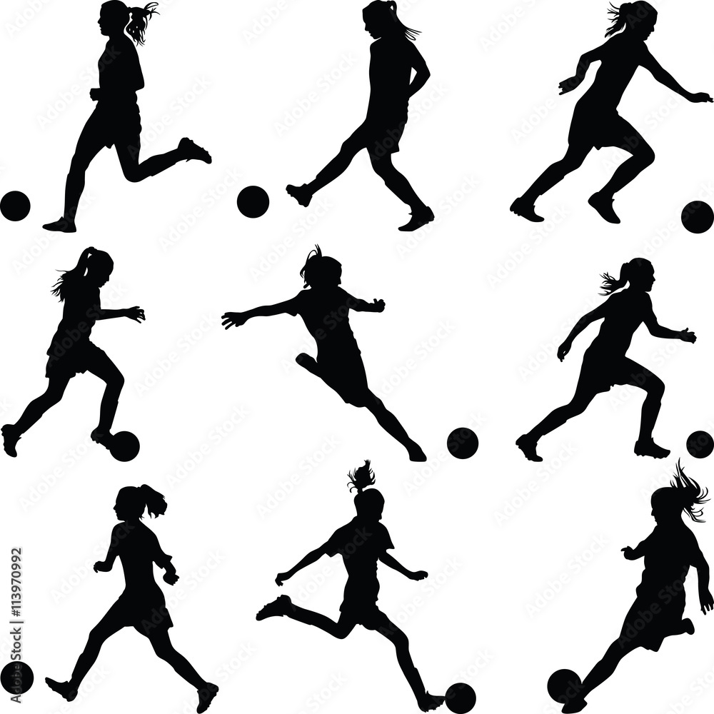 Fototapeta premium woman soccer player