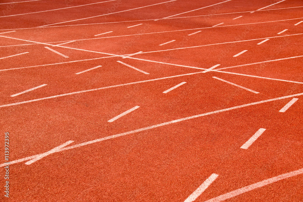 Dashed lines Athletics Stadium Running track At  Sport Stadium
