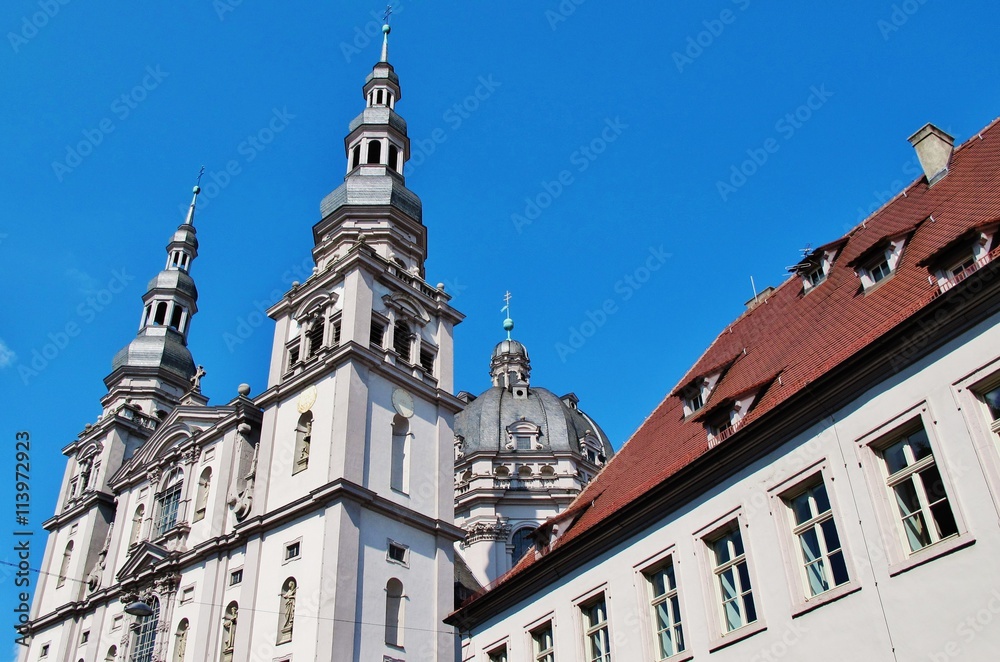 Obraz premium Würzburg, Stift Haug, Pfarrkirche